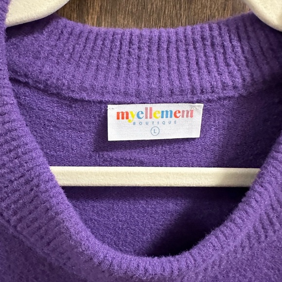 NWOT MyEllement Boutique Zelie Oversized Fuzzy Sweater - Picture 3 of 3